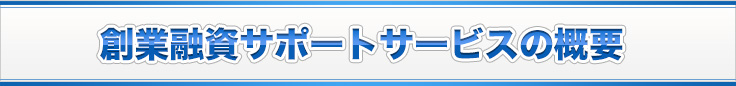 創業融資サポートサービスの概要
