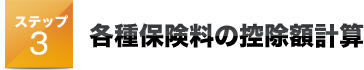 ステップ３各種保険料の控除額計算